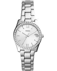 Fossil - Scarlette Quartz Stainless Steel Three-hand Watch - Lyst