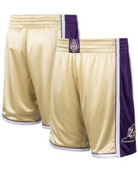 Youth Mitchell & Ness Black/Gold Los Angeles Lakers 2009/10 Hardwood Classics Fadeaway Reload 3.0 Swingman Shorts at Nordstrom, Size XL