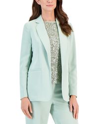 Anne Klein - Solid Open-front Notched-collar Jacket - Lyst