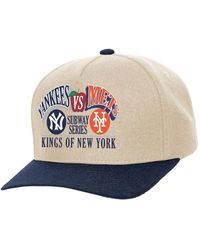 Mitchell & Ness - Mitchell Ness New York Yankees Vs. New York Mets Subway Series Matchup Pro Pinch Snapback Hat - Lyst