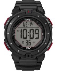 Timex - Ufc Rumble Digital Polyurethane Strap 50mm Round Watch - Lyst