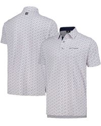 Footjoy - The Players Golf Course Doodle Stretch Pique Polo - Lyst