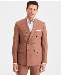 Tommy Hilfiger - Modern Fit Wool Silk Linen Double-breasted Suit Separate Jacket - Lyst