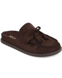MIA - Nesha Moc Toe Moccasin Mule Loafers - Lyst