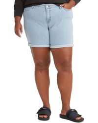 Levi's - Trendy Plus Size Mid-length Stretch Denim Shorts - Lyst