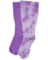 Muk Luks - 2 Pair Pack Compression Socks - Lyst