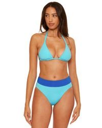 Becca - Color Code Reversible Triangle Bikini Top Color Code High Waist Reversible Bikini Bottoms - Lyst