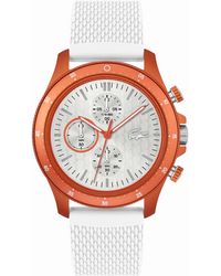 Lacoste - Neoheritage Chronograph Silicone Strap Watch 42mm - Lyst