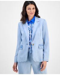 Tahari - Notch-collar One-button Blazer - Lyst