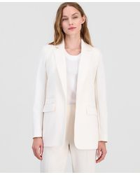 Anne Klein - Notch-collar Open-front Three-pocket Blazer - Lyst