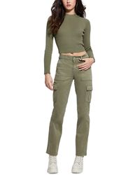 Guess - Sexy Straight Mid-rise Cargo Pants - Lyst