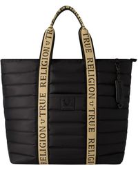 True Religion - Nylon Solid Quilted Tote - Lyst