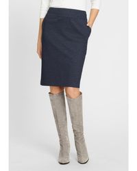 Olsen - Denim Look Skirt - Lyst