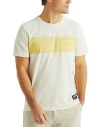Nautica - Short Sleeve Chest Stripe Crewneck T-shirt - Lyst