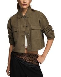 Lucky Brand - Collared Denim Utility Jacket - Lyst