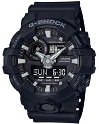 G-Shock - Analog-digital Black Resin Strap Watch 53x58mm Ga-700-1b - Lyst