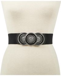 INC International Concepts - Round-buckle Stretch Belt - Lyst