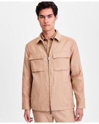 Alfani - Long-sleeve Linen- Blend Tech Shirt Jacket - Lyst