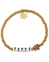 Little Words Project - Maryland Terrapins 14k Waterproof Gold Bracelet - Lyst