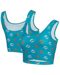 Concepts Sport - Miami Dolphins Record Allover Print Bralette - Lyst