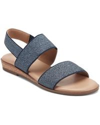 Easy Spirit - Lana Double Band Flat Slingback Sandals - Lyst