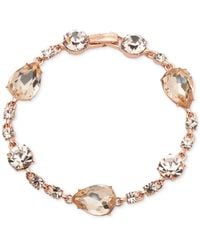 Givenchy - Rose Gold-tone Mixed-cut Crystal Flex Bracelet - Lyst