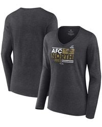 Fanatics - Baltimore Ravens 2023 Afc North Division Champions Conquer Long Sleeve V-neck T-shirt - Lyst