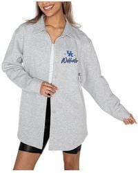 Gameday Couture - Kentucky Wildcats Foundation Full-button Long Sleeve Overshirt Top - Lyst