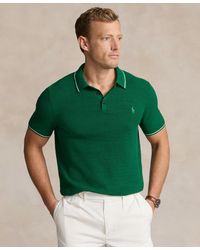 Polo Ralph Lauren - Cotton-linen Polo-collar Sweater - Lyst