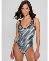 Guess - Signature Printed One-piece - Lyst