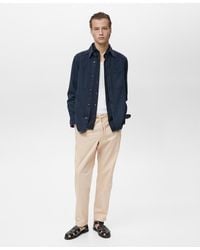 Mango - Adjustable Drawstring Cotton Pants - Lyst