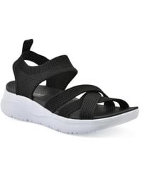 White Mountain - Charry Round Toe Flat Sandals - Lyst