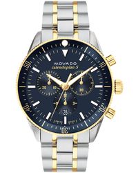 Movado - Heritage Two Tone Stainless Steel Bracelet Watch 42mm - Lyst