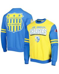 Mitchell & Ness - Los Angeles Chargers All Over 2.0 Pullover Sweatshirt - Lyst