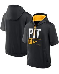 Nike - Black Pittsburgh Pirates Tri Code Lockup Short Sleeve Pullover Hoodie - Lyst