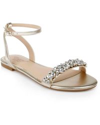 jewel badgley mischka ohara flat dress sandals