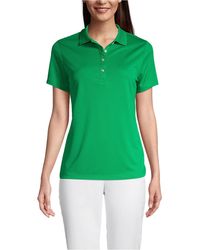 Lands' End - Short Sleeve Solid Active Polo - Lyst