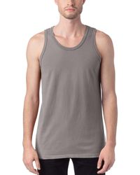 Hanes - Garment Dyed Cotton Tank Top - Lyst