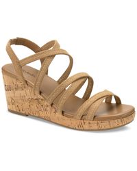 Style & Co. - Arloo Strappy Elastic Wedge Sandals - Lyst
