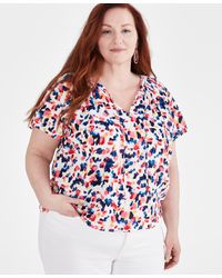 Style & Co. - Plus Size Flutter-sleeve Top - Lyst