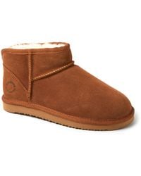 Dearfoams - Fireside By Riverland Genuine Shearling Micro Bootie - Lyst