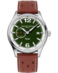 Frederique Constant - Swiss Automatic Vintage Rally Healey Leather Strap Watch 40mm - Lyst