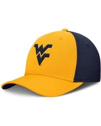 Nike - Gold/navy West Virginia Mountaineers 2025 Sideline Rise Local Performance Flex Hat - Lyst