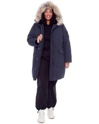 Alpine North - Plus Size Laurentian Long Parka Winter With Faux Fur Hood - Lyst