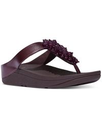 Fitflop - Fino Bauble-bead Toe-post Sandals - Lyst