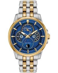 Citizen - Eco-drive Calendrier Two-tone Stainless Steel Bracelet Watch 44mm - Lyst