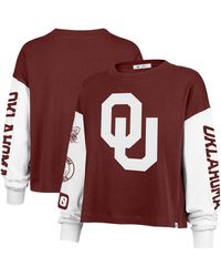 '47 - Oklahoma Sooners Sydney Long Sleeve T-shirt - Lyst