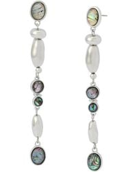 Robert Lee Morris - Abalone Beaded Linear Earrings - Lyst