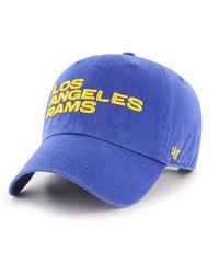 '47 - '47 Los Angeles Rams Clean Up Team Script Adjustable Hat - Lyst