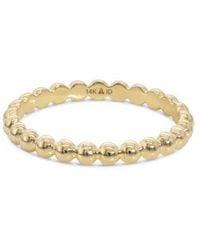 DEVATA - Bead Ring In 14k Size 8 Approx. 2.0 Grams. - Lyst